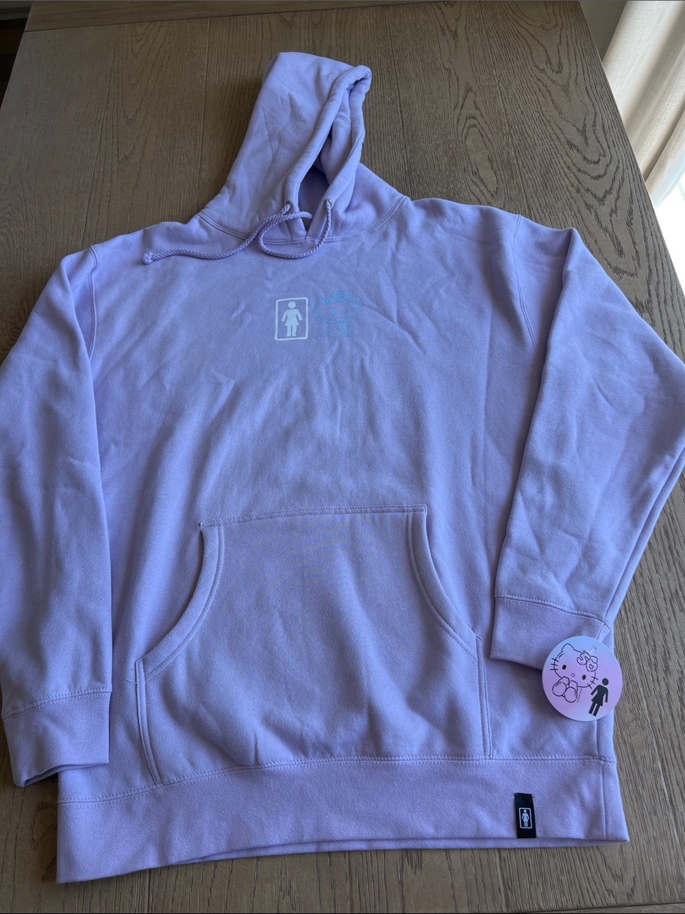 NWT Hello Kitty x Girl x  Sanrio 50th Anniversary Hoodie Sweatshirt - lavender